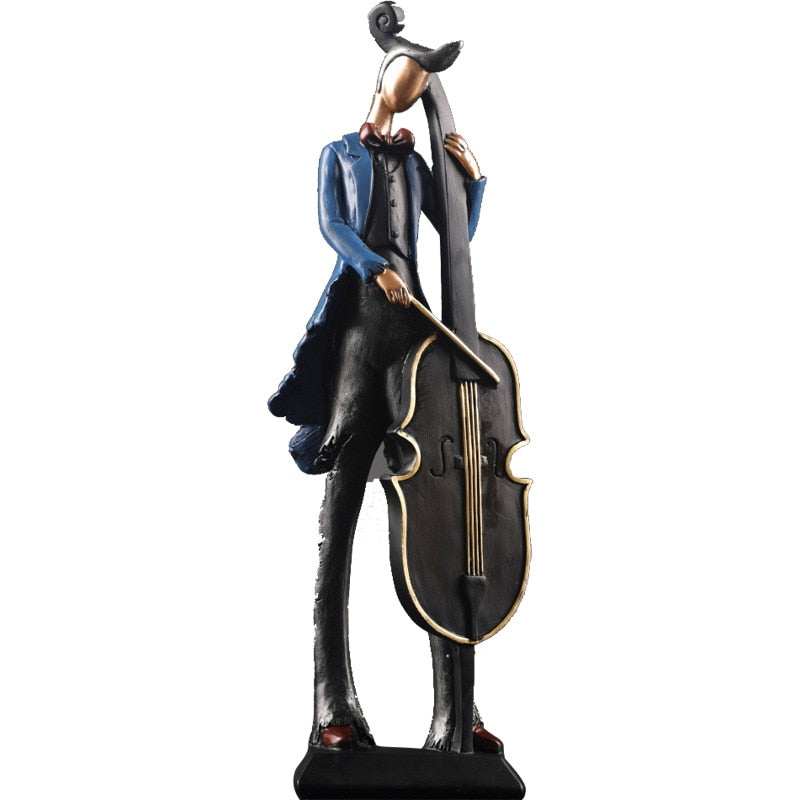 Vintage Musician Art Statue