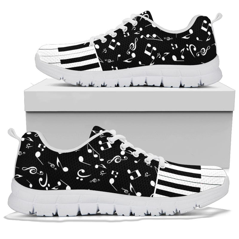 Piano Keys Music Notes Sneakers - Artistic Pod