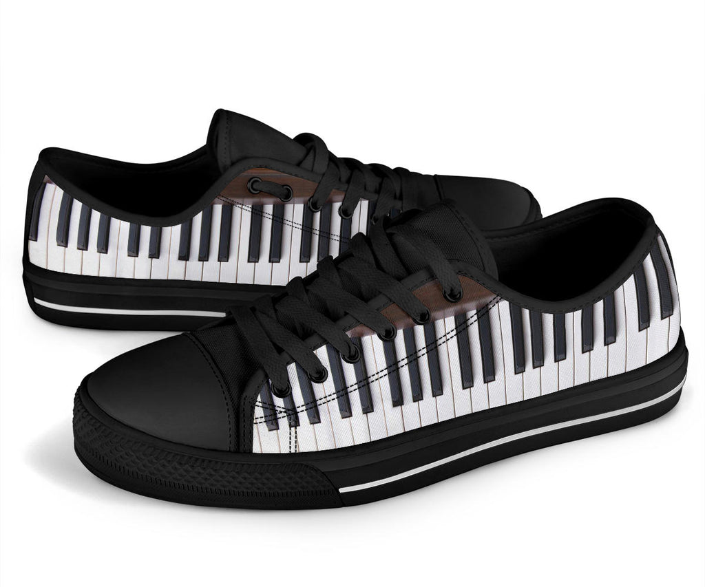 Piano Key Low Top Shoes - Artistic Pod