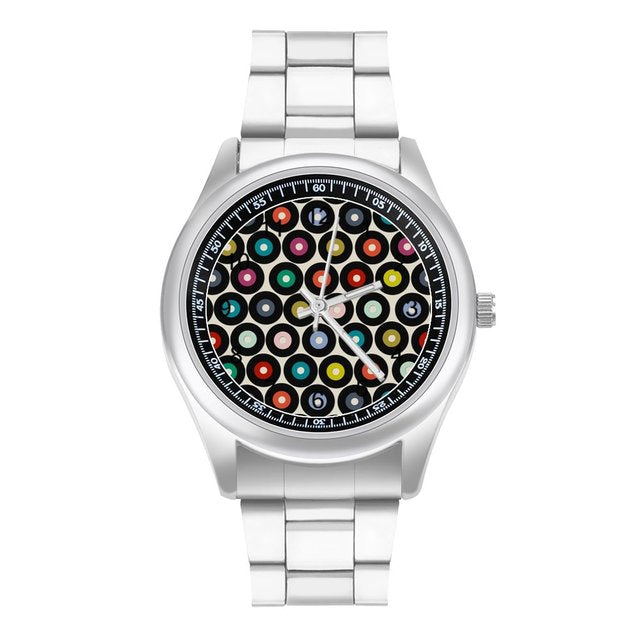 Music Note Pattern Quartz Watch