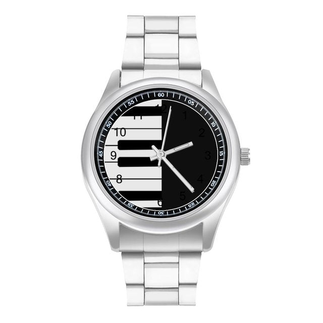 Music Note Pattern Quartz Watch