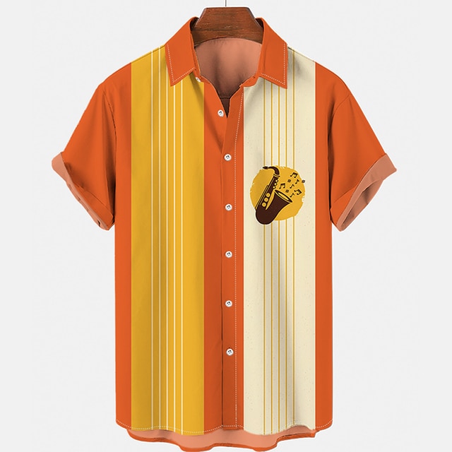 3D Saxophone Hawaiian Shirt