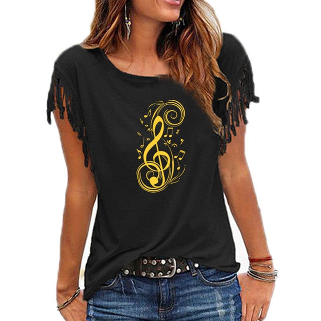 Musical Note graphic Shirt