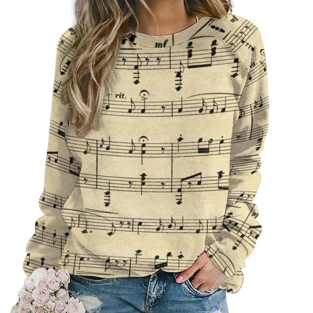 Music Note Street Style Sweatshirt
