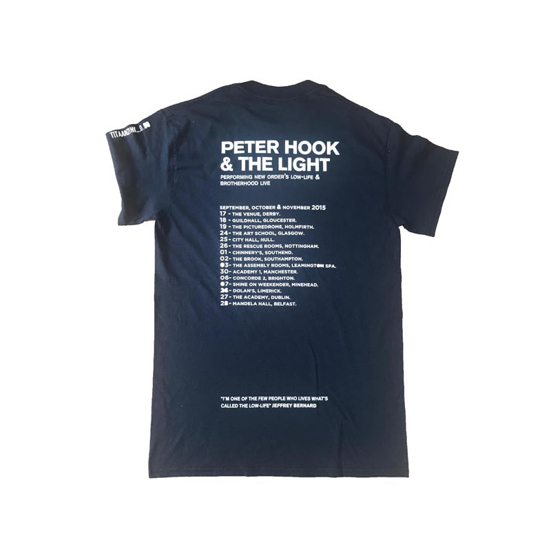 Signed Low Life Blue Mens T Shirt Peter Hook Official Store