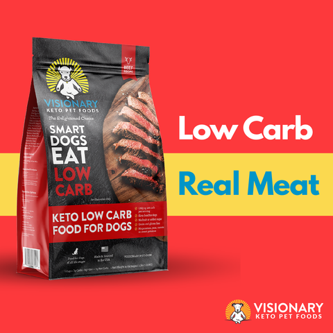 low carb real meat dog food with high quality protein amino acids