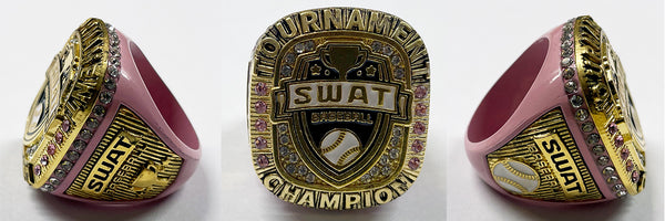 SWAT Baseball Pink/Gold Champion Ring