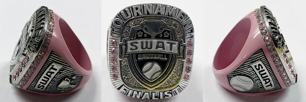 SWAT Baseball Pink/Silver Finalist Ring