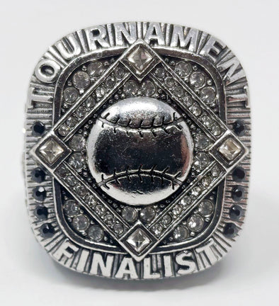 Gen5 Black Baseball Tournament Finalists Ring (Black/Silver/Red) Size 11