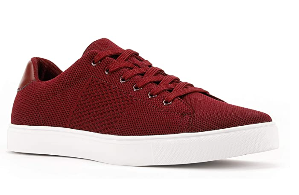 burgundy casual shoes