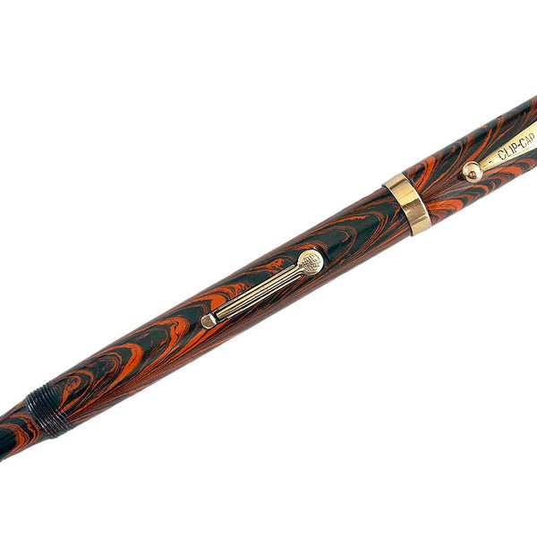 良品] 1920年代 Waterman 52レッドリップル[筆記OK ] クリアランス特販