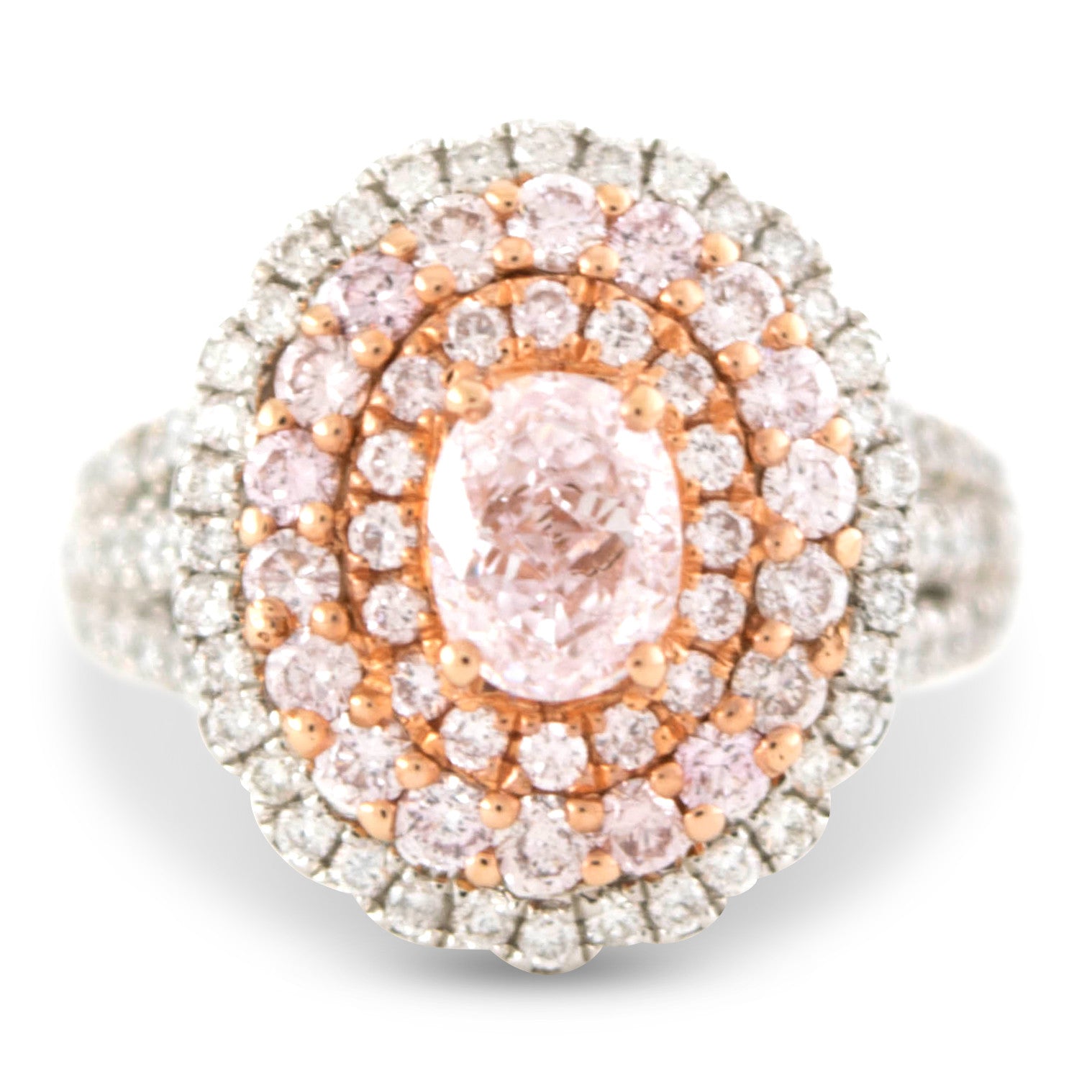 Charlotte Oval Pink Diamond Ring | The Jewel Princess