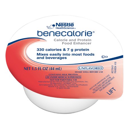 Benecalorie Unflavored Calorie and Protein Food Enhancer, 1.5 oz. Cup Ready  To Use, Twin Lights Medical