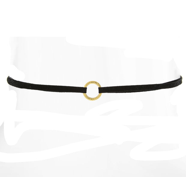 slim black choker