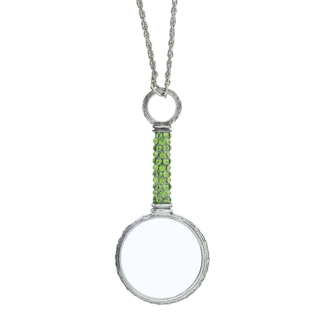 1928 Filigree Heart Magnifying Glass Necklace