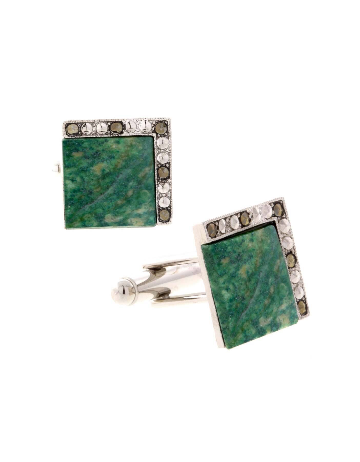 1928 Jewelry Gemstone Square Cufflinks - 1928 Jewelry product image