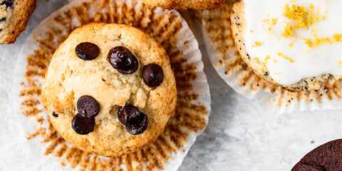 MUFFINS CON CHISPAS DE CHOCOLATE