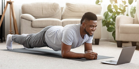 a man enjoying his workout