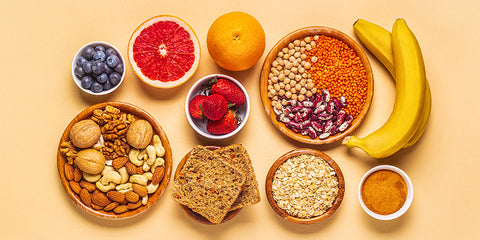 a bunch of healthy food on a table