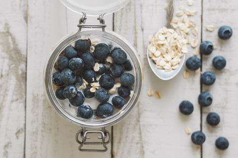 Blueberry Lemon Cheesecake Overnight Oats