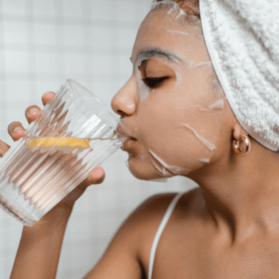 drinking water for dark circles