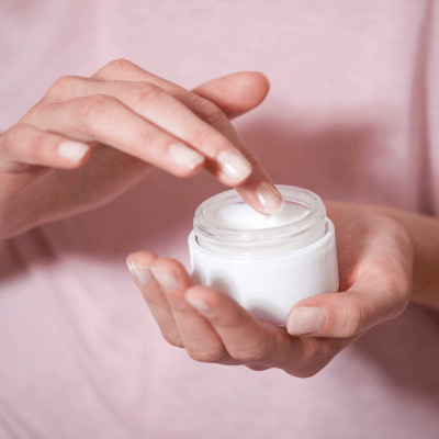 moisturizer in jar