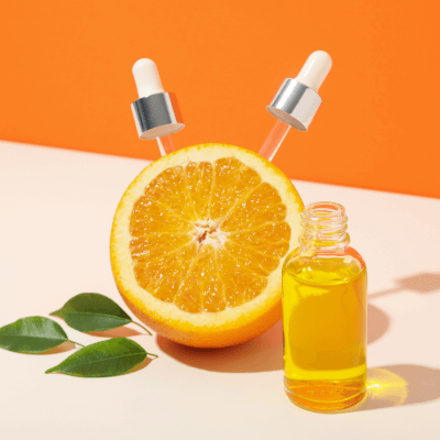 Vitamin C serum with and orange