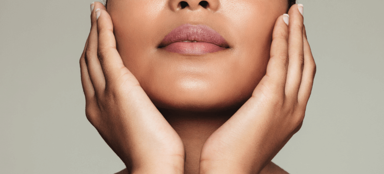 woman with smooth glowing skin