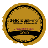 2021 Delicious Living Delicious Living Beauty & Body Awards Winner  Facial Moisturizer Category:  Gold Consumer Choice & Gold Retailer Choice