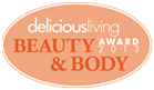 2013 Delicious Living Beauty Award Logo