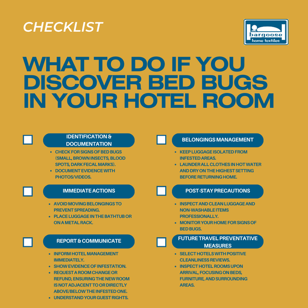 What to Do If You Discover Bed Bugs in Your Hotel Room - Checklist