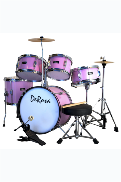 pink drum set for kids