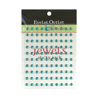 Eyelet Outlet Adhesive Jewels 5mm 100/Pkg Blue
