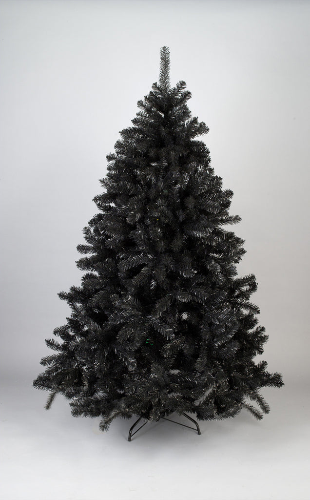 black artificial christmas tree