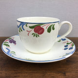 Poole Pottery Cranborne Teetasse und Untertasse