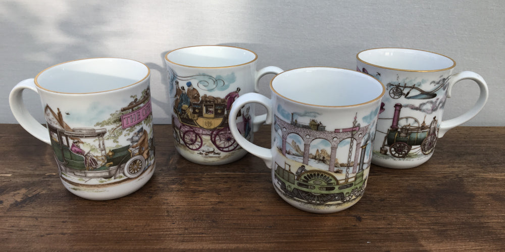 Tasses de voyage précoces Royal Worcester