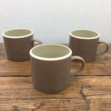 Denby Intro Edge Mocha Tea Cups