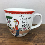 Creative Tops Born To Shop Tasse mit heißer Schokolade – I Kiss Better Than I Cook