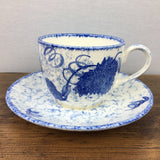 Poole Pottery Blaues Blatt