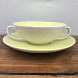 Poole Pottery Lime Yellow & Seagull (C103)