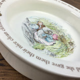 Wedgwood Beatrix Potter Mme Tiggy-Winkle Porringer