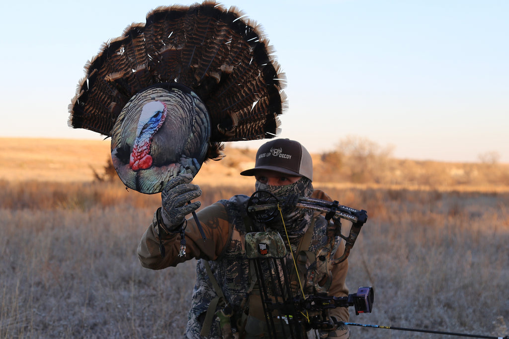Fanning Turkeys with Heads Up Decoy and TightSpot Quivers