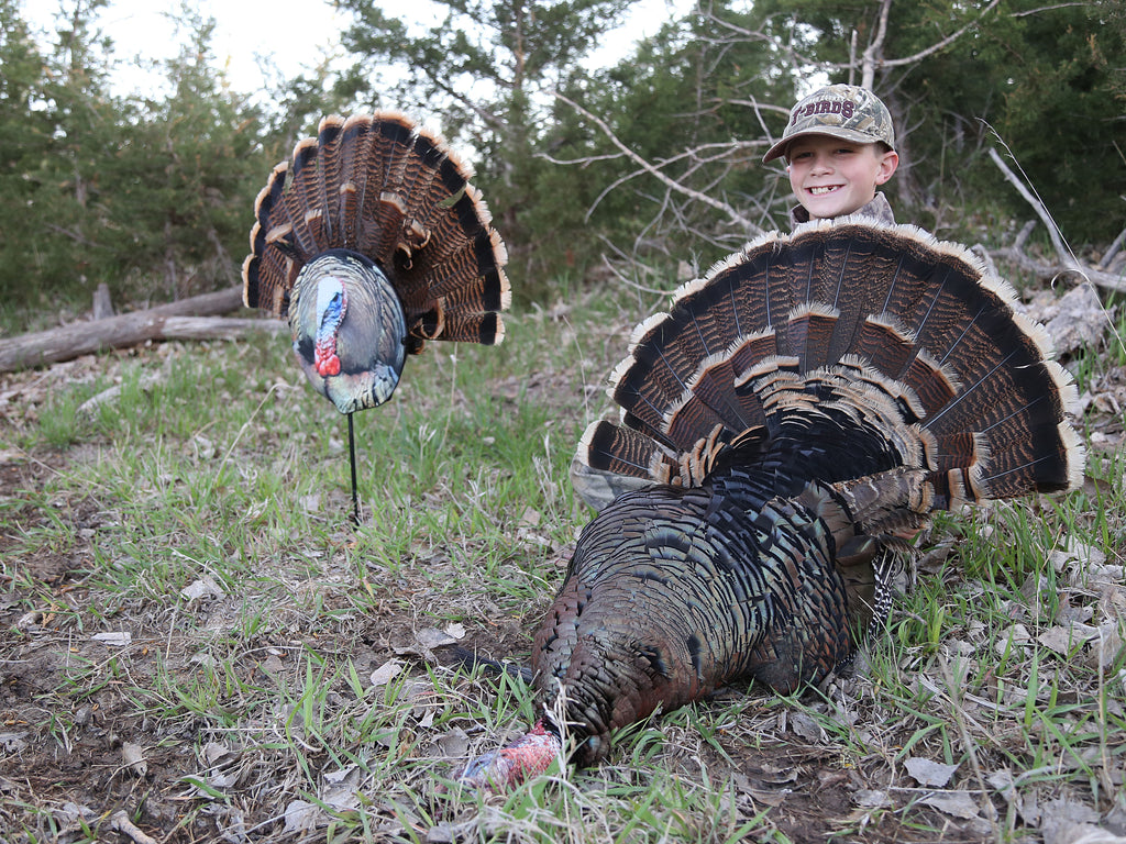 First turkey while hunting with Heads Up Decoy