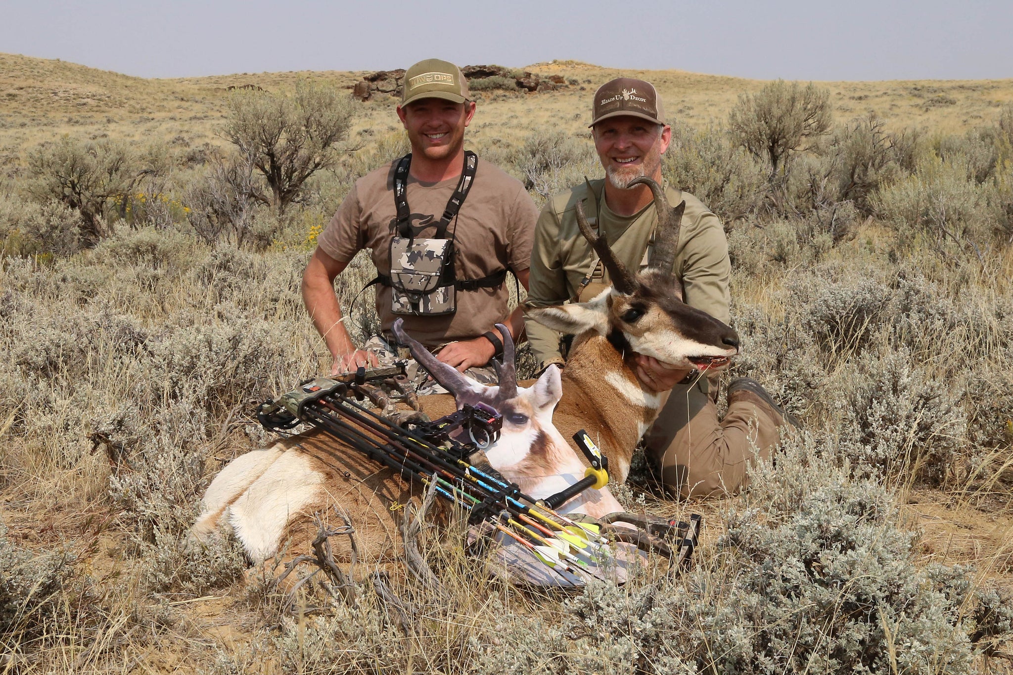 wyoming antelope hunting with a partner
