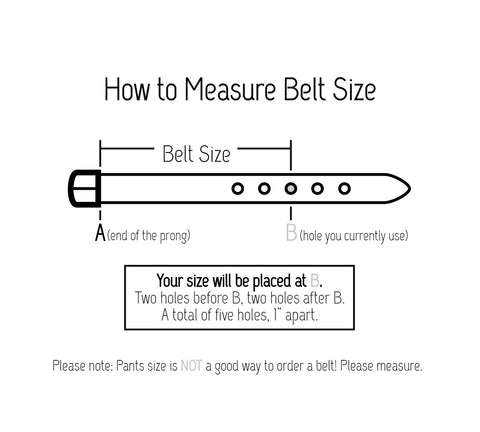 How to measure belt size 