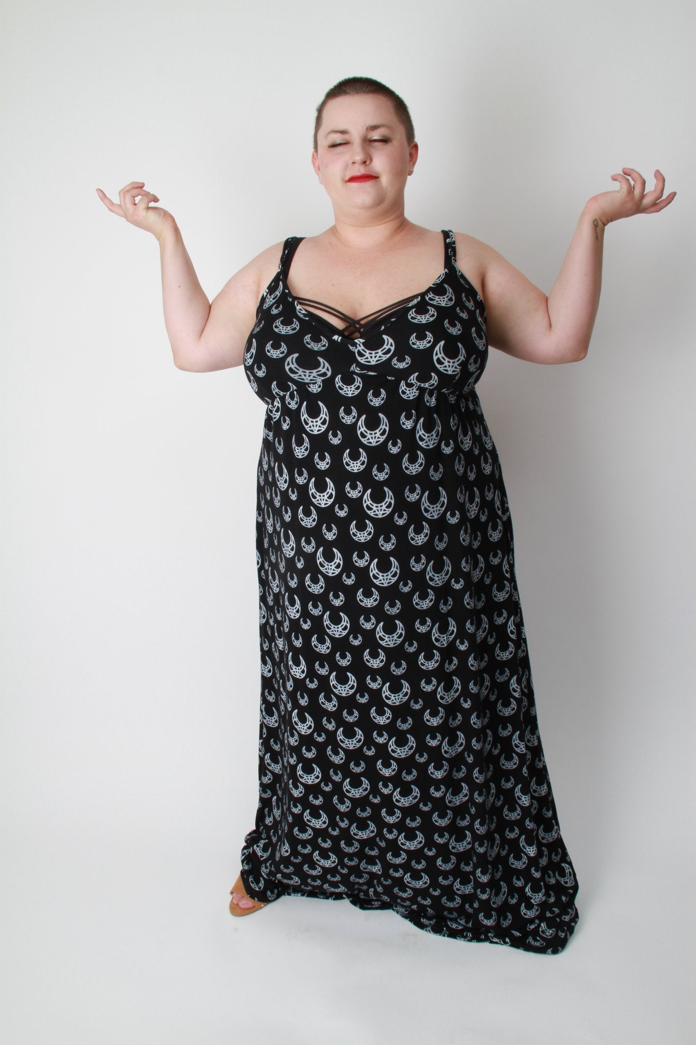 Crescent Plus Witchy Maxi Dress