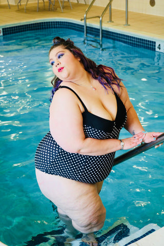 Leah Stanley Plus Size Blogger Swimsuit