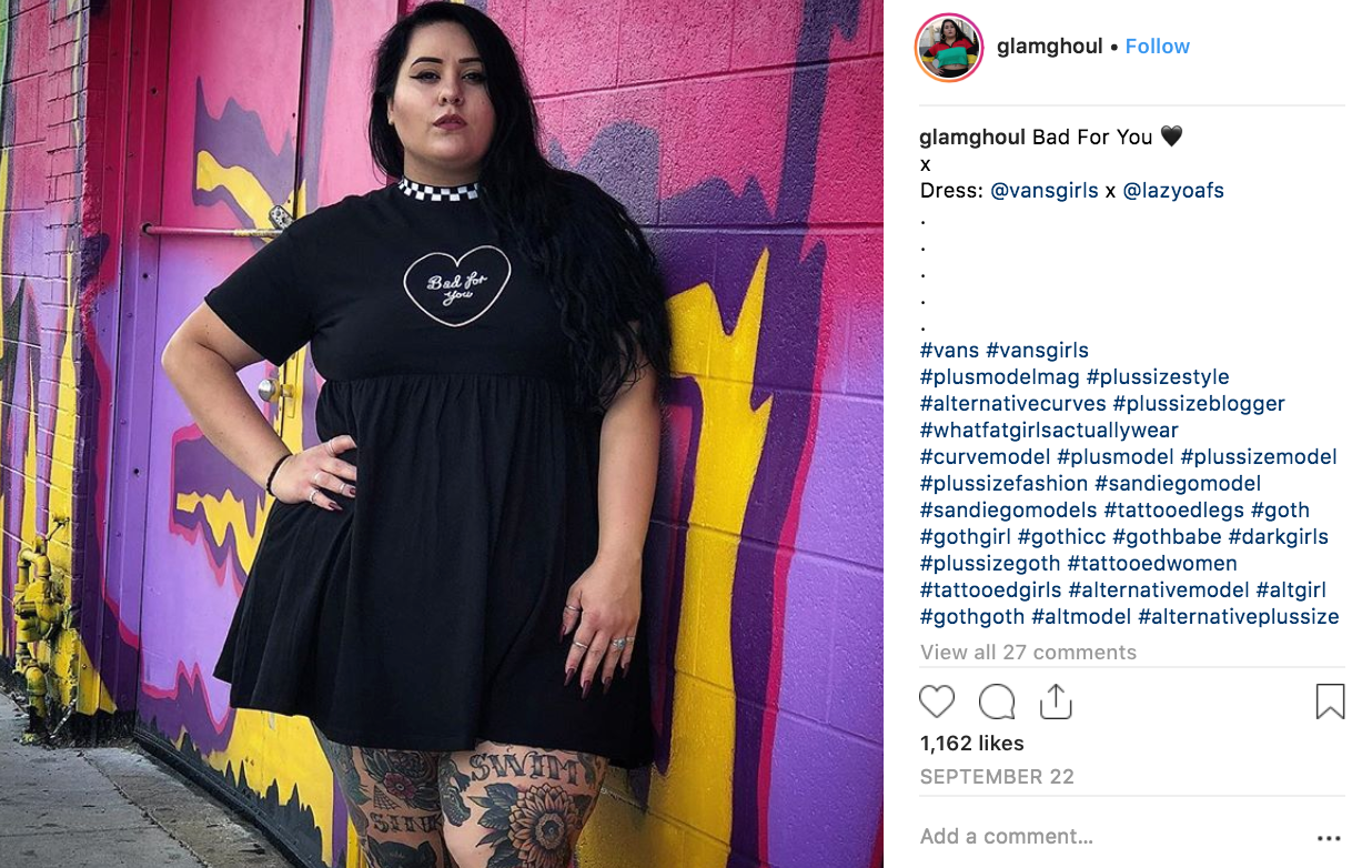 Glam Ghoul Plus Size Blogger Goth Witchy