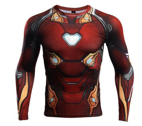 iron man rash compression guard nano infinity sleeve tech war rashguardstore shirt