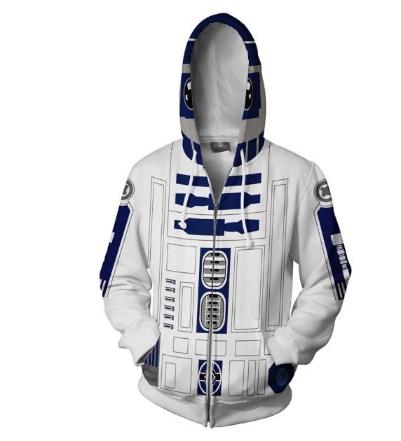 star wars zip up hoodie